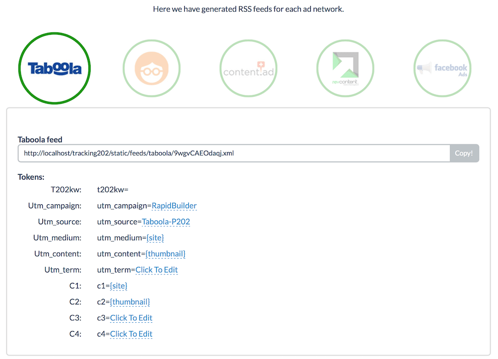 Prosper202 Rapid Ad Builder